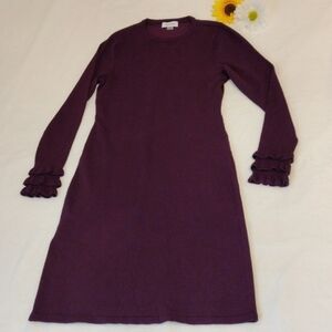 Calvin Klein. Purple Long Sleeve Women's Dress